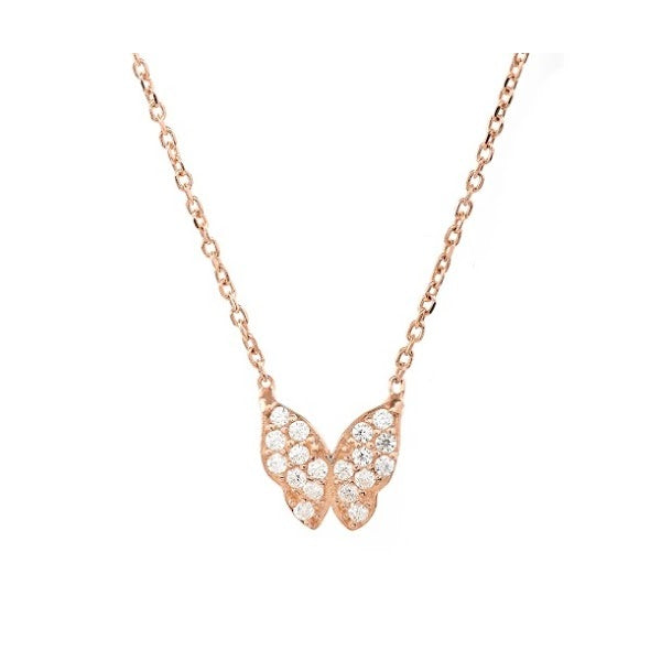 Mini Crystal Butterfly Necklace