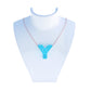 Alphabet Y Letter - Opal Necklace